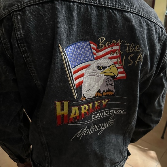 Authentic Harley Davidson Dedim Jean jacket. - Picture 3 of 5